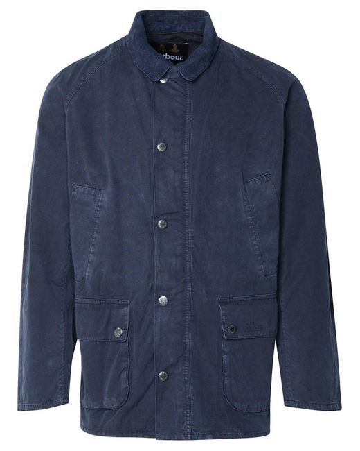Barbour Blue 'Ashby' Cotton Jacket for men