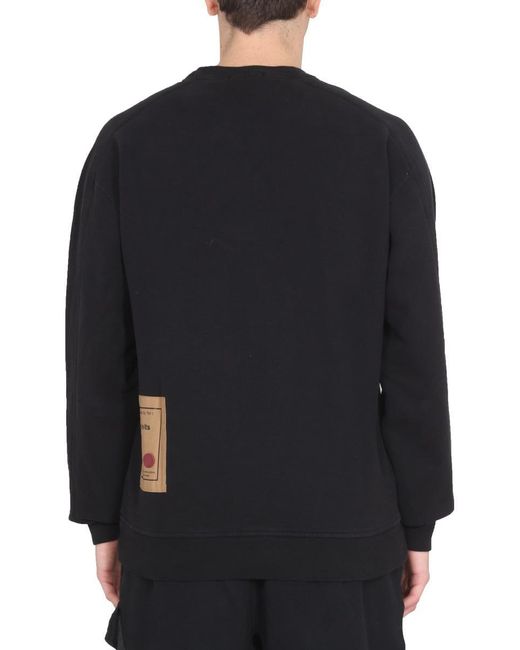 C P Company Black Crewneck Sweatshirt for men