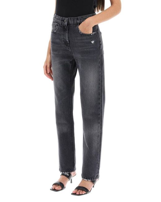 Palm Angels Blue Straight Cut Jeans