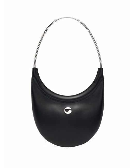 Coperni Black Leather Handbag With Logo