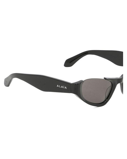 Alaïa Black Cat-Eye Sunglasses