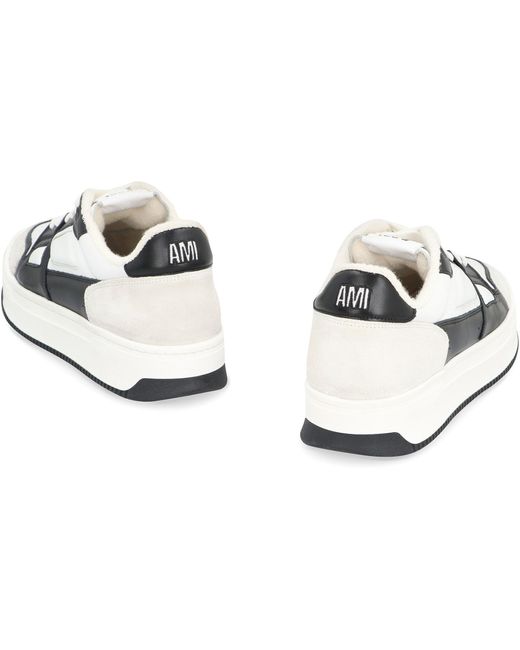 AMI White Ami Paris Arcade Low-top Sneakers for men