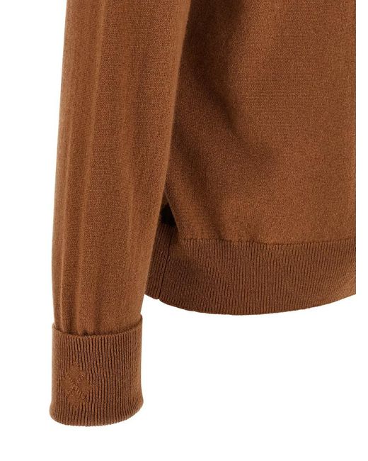 Ballantyne Brown Argyle Turtleneck for men