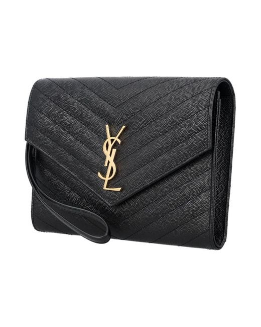 Saint Laurent Black Ysl New Pouch Mono