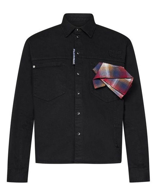 DSquared² Black Carpenter Shirt for men