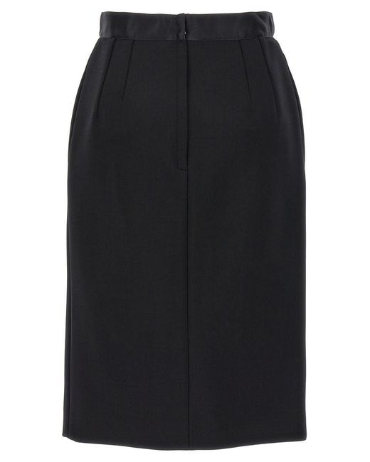 Dolce & Gabbana Black High Waist Skirt