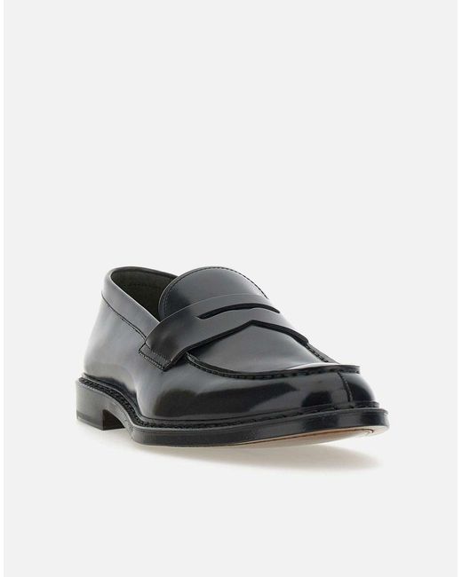 Doucal's Black Flat Shoes for men