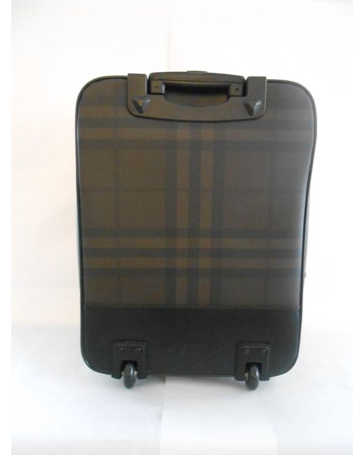 Burberry Gray Trolley Suitcase for men