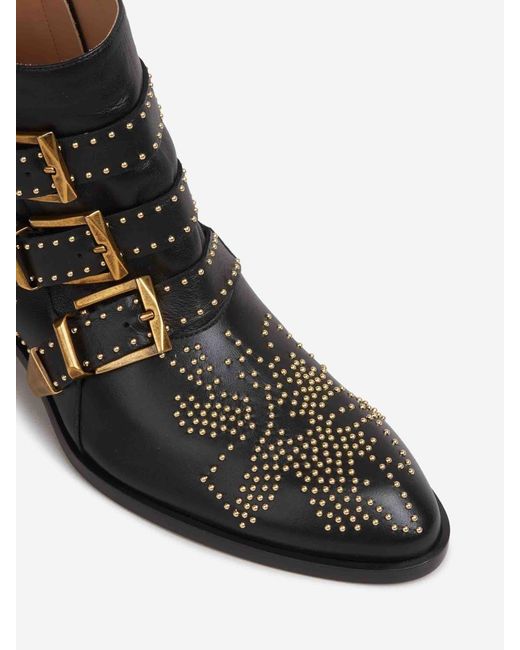 Chloé Black Susanna Booties