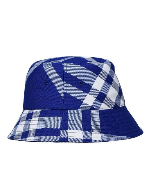 Burberry Blue Two-tone Wool Blend Hat