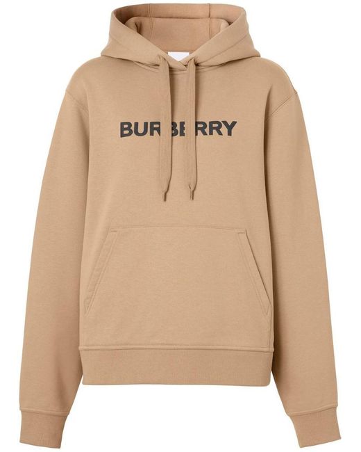 Burberry Natural Logo Cotton Hoodie