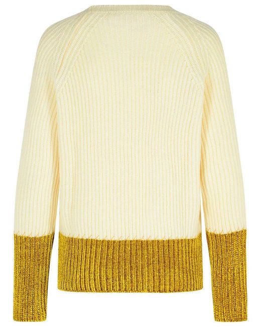 Marni Yellow Ivory Virgin Wool Sweater