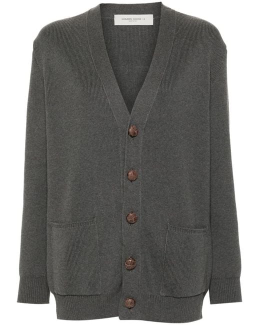 Golden Goose Deluxe Brand Gray Cotton Cardigan