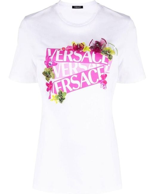 Versace Pink T-shirts & Tops