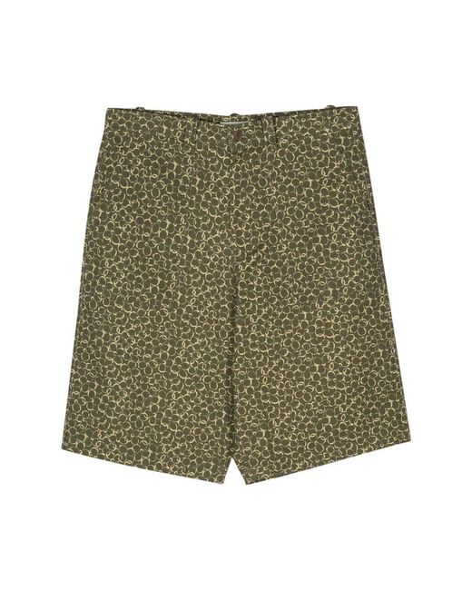 Maison Kitsuné Green Shorts for men