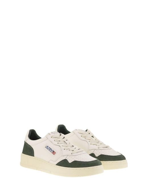 Autry White Medalist Low for men