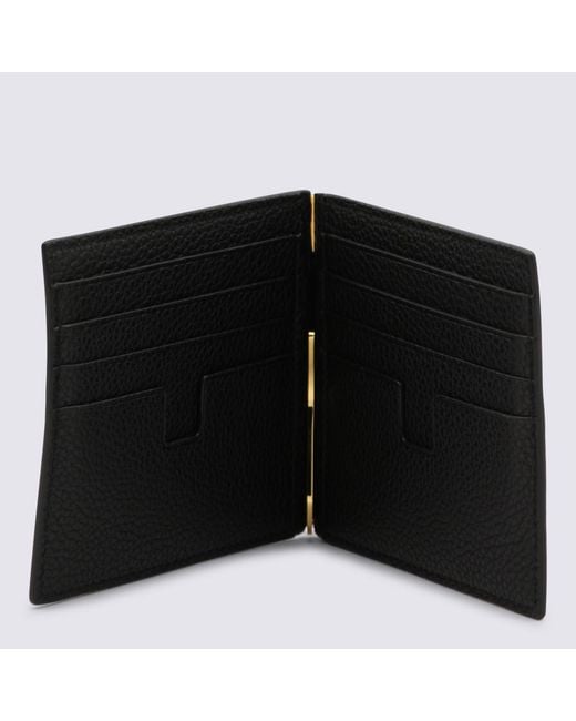 Tom Ford Black Leather Wallet for men