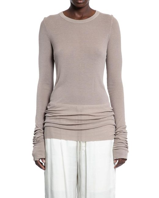 Rick Owens Brown Long Sleeves