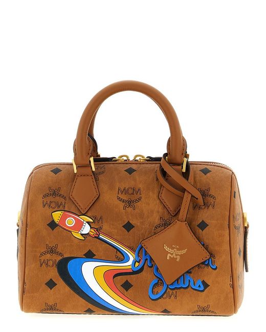 MCM Blue 'Ella Boston' Top Case