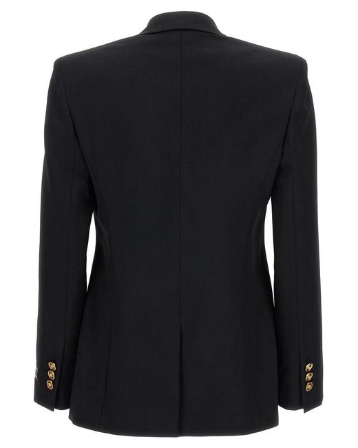 Versace Black Single-breasted Blazer Blazer And Suits