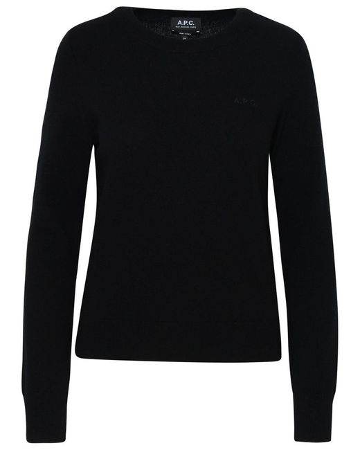 A.P.C. Nina Sweater In Black Virgin Wool