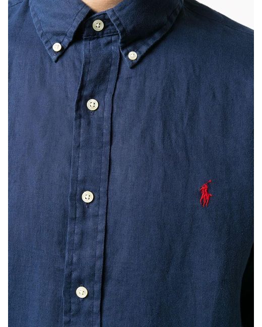 Polo Ralph Lauren Blue Chambray Shirt for men