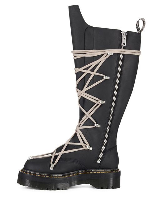 Dr. Martens Black Boot "Quad Sole Pentalace"