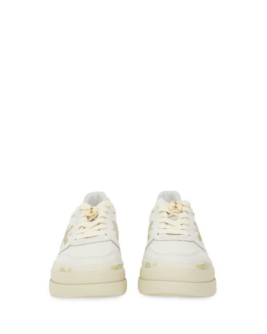 Premiata White "Micol" Sneaker