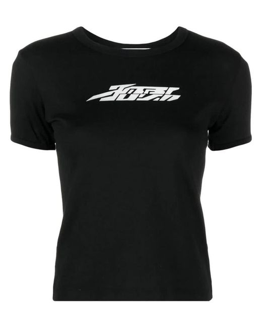 Ambush Black Reflective-logo Cotton T-shirt