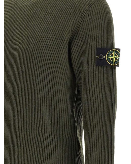 Stone Island Green Sweater for men