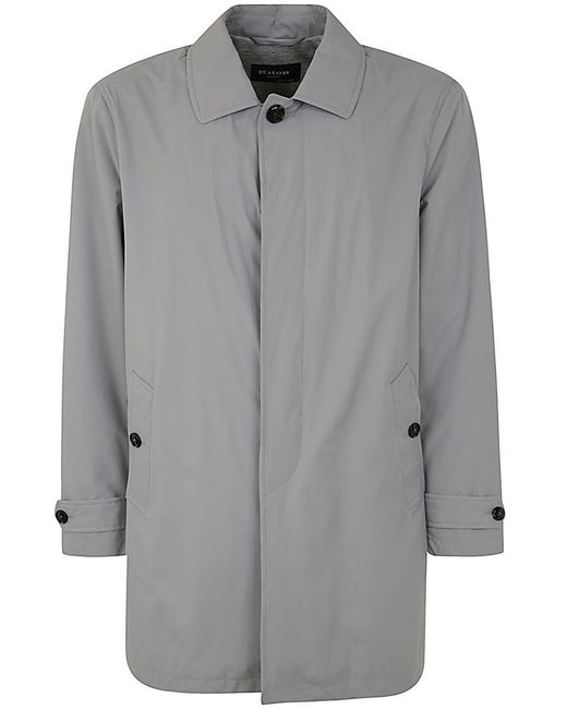 Kiton Gray Trench Clothing for men