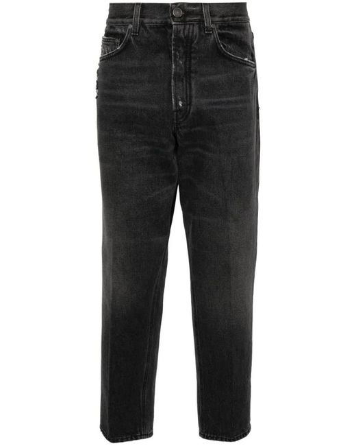 Lardini Black Denim Pants Clothing for men