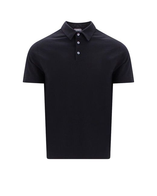 Zanone Black Polo Shirt for men