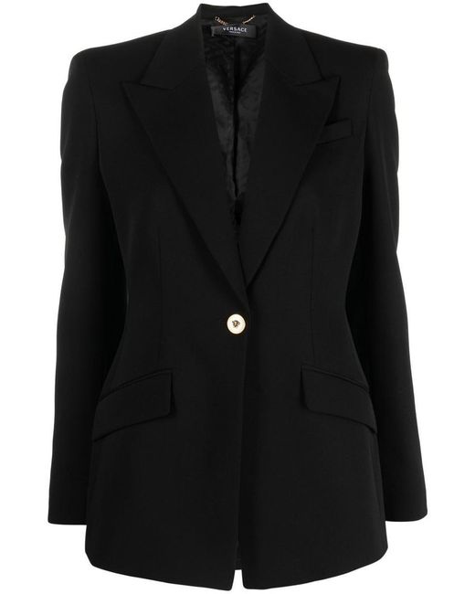 Versace Black Informal Jacket Clothing