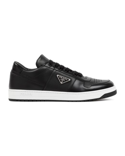 Prada Leather Downtown Sneakers in Black for Men | Lyst Australia