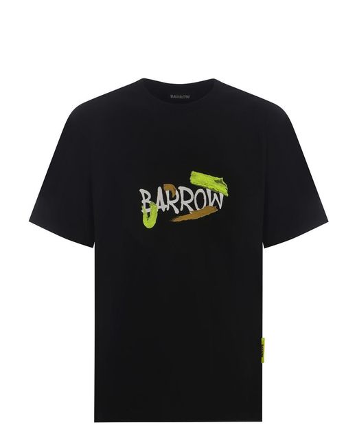 Barrow Black T-Shirt "Smile" for men