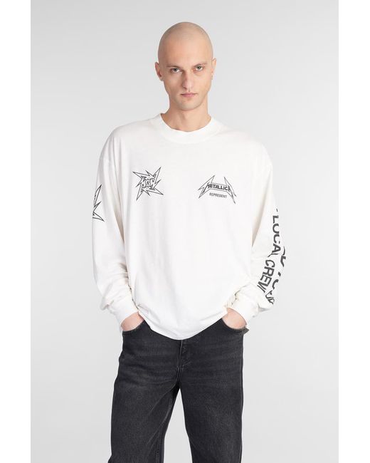 Represent White Metallica T-Shirt for men
