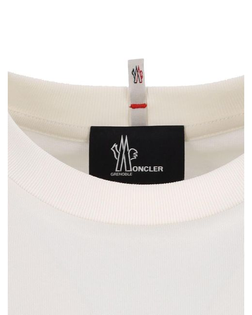 Moncler White T-Shirts And Polos