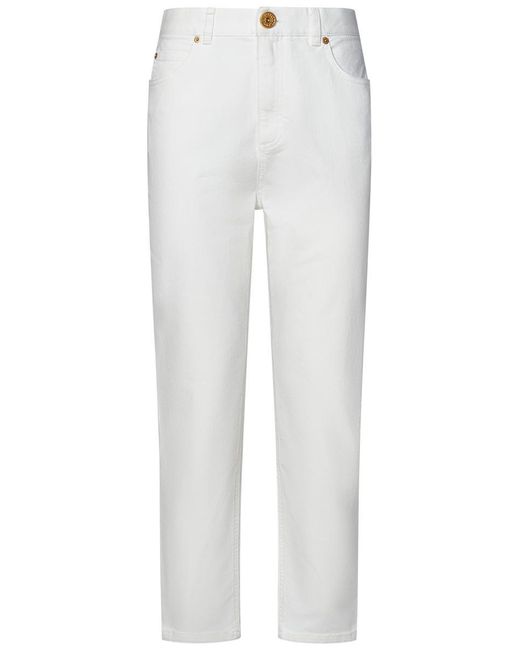 Balmain White Paris Jeans