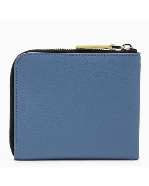 Marni Blue Light Zipped Wallet With Logo for men
