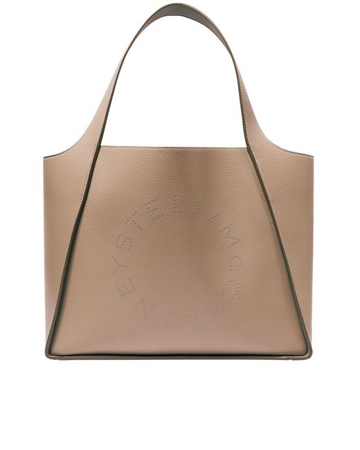 Logo Tote Embossed Grainy Mat