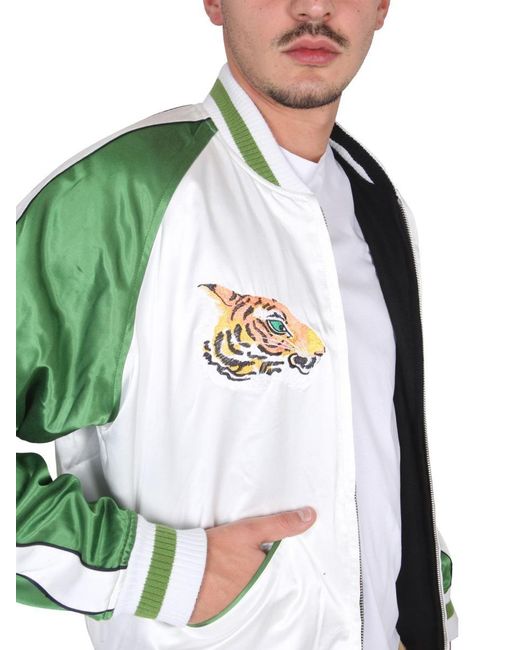KENZO Double Face Bomber Jacket France Japan in Black for Men | Lyst
