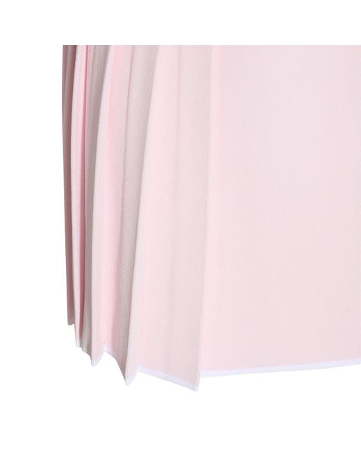 Thom Browne Pink Light Viscose Blend 4-Bar Skirt