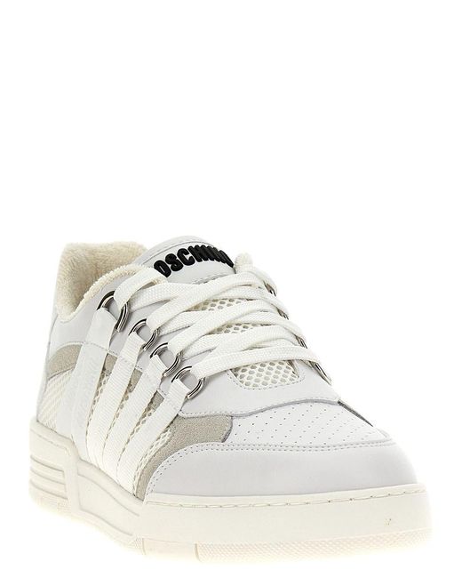 Moschino White Leather Sneakers for men