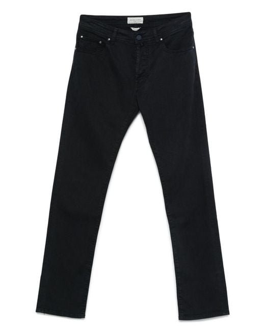 Jacob Cohen Black "Pant 5 Pockets Slim Fit Bard Tr" Trousers for men