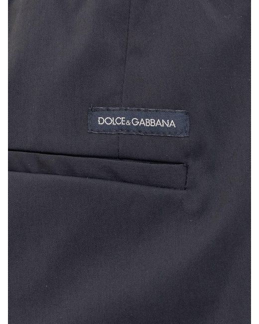 Dolce & Gabbana Blue Technical Nylon Jogging Pants for men