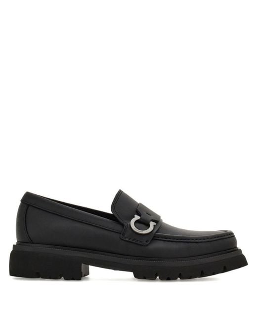 Ferragamo Black Flat Shoes