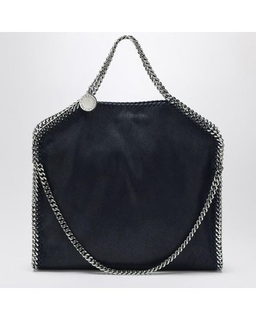 Stella McCartney Black Falabella Fold Over Tote Bag