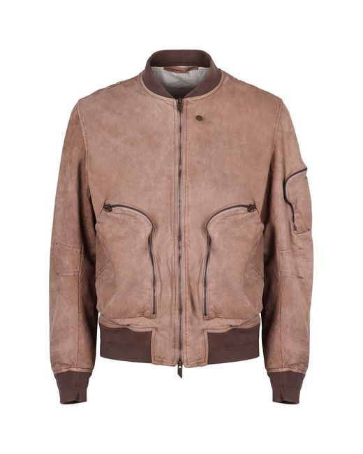 Salvatore Santoro Pink Leather Jacket for men