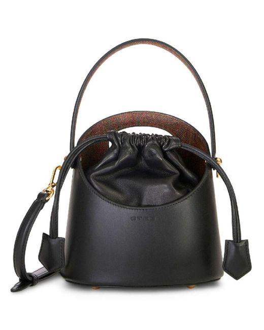 Etro Black Saturn Bucket Bag